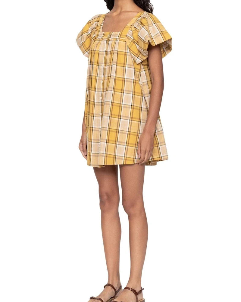 Sea NY Copeland Plaid Mini Dress