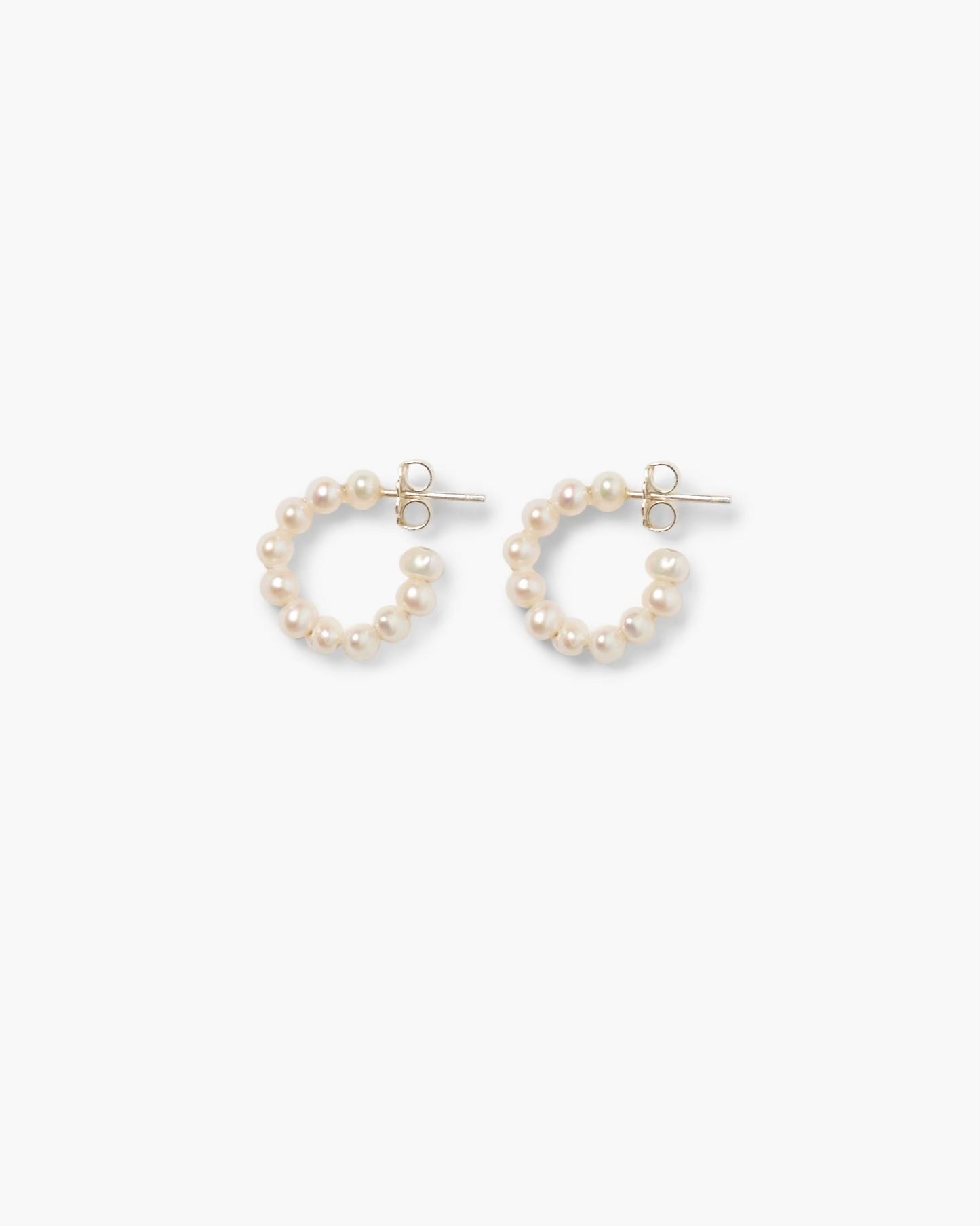 Chan Luu White Pearl Hoops